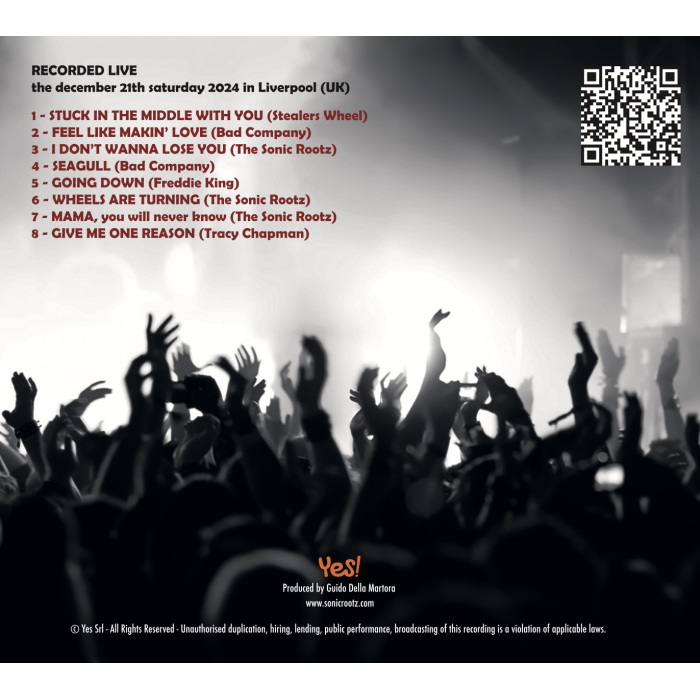 CD - The Sonic Rootz - Feel Like Makin' LIVE -  Album Compact Disc